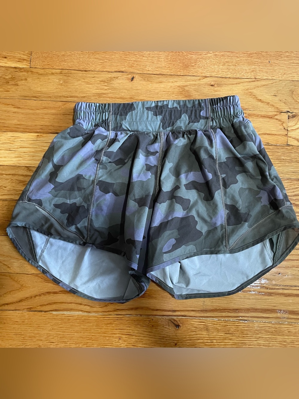 Lululemon camo running shorts